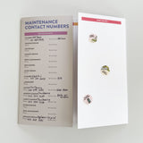 Home Maintenance Tracking Folder and Stickers
