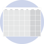 Flex Magnetic Monthly Calendar