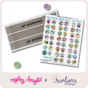 Hygiene Tasks for Autistic Kids - Non-Magnetic Routine Chart | CHARITY