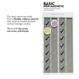 Basic Non-Magnetic Charts - Chart and Pieces only