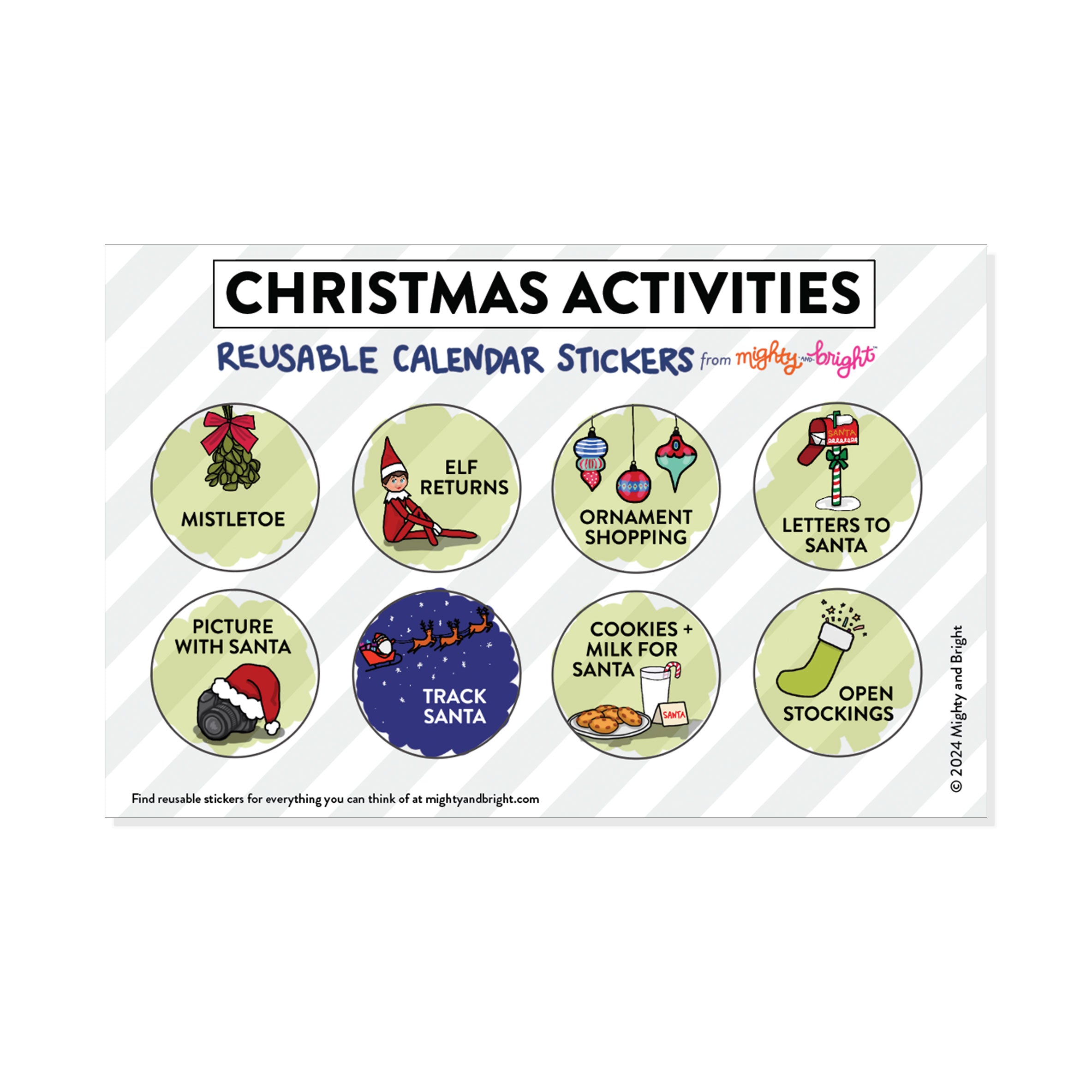 Christmas Activities | Reusable Stickers