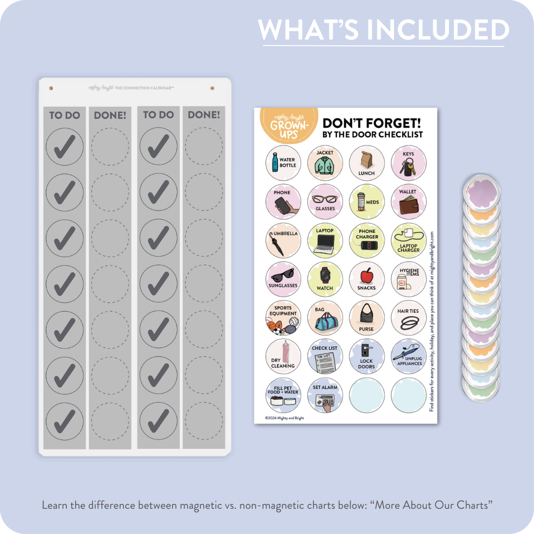 "Don't Forget!" by the Door Visual Checklist