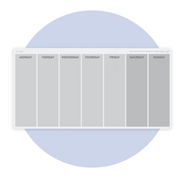 Flex Magnetic Weekly Calendar | Chart Only