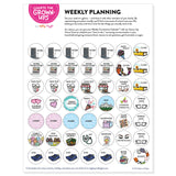 Grown-Up Weekly Reusable Stickers