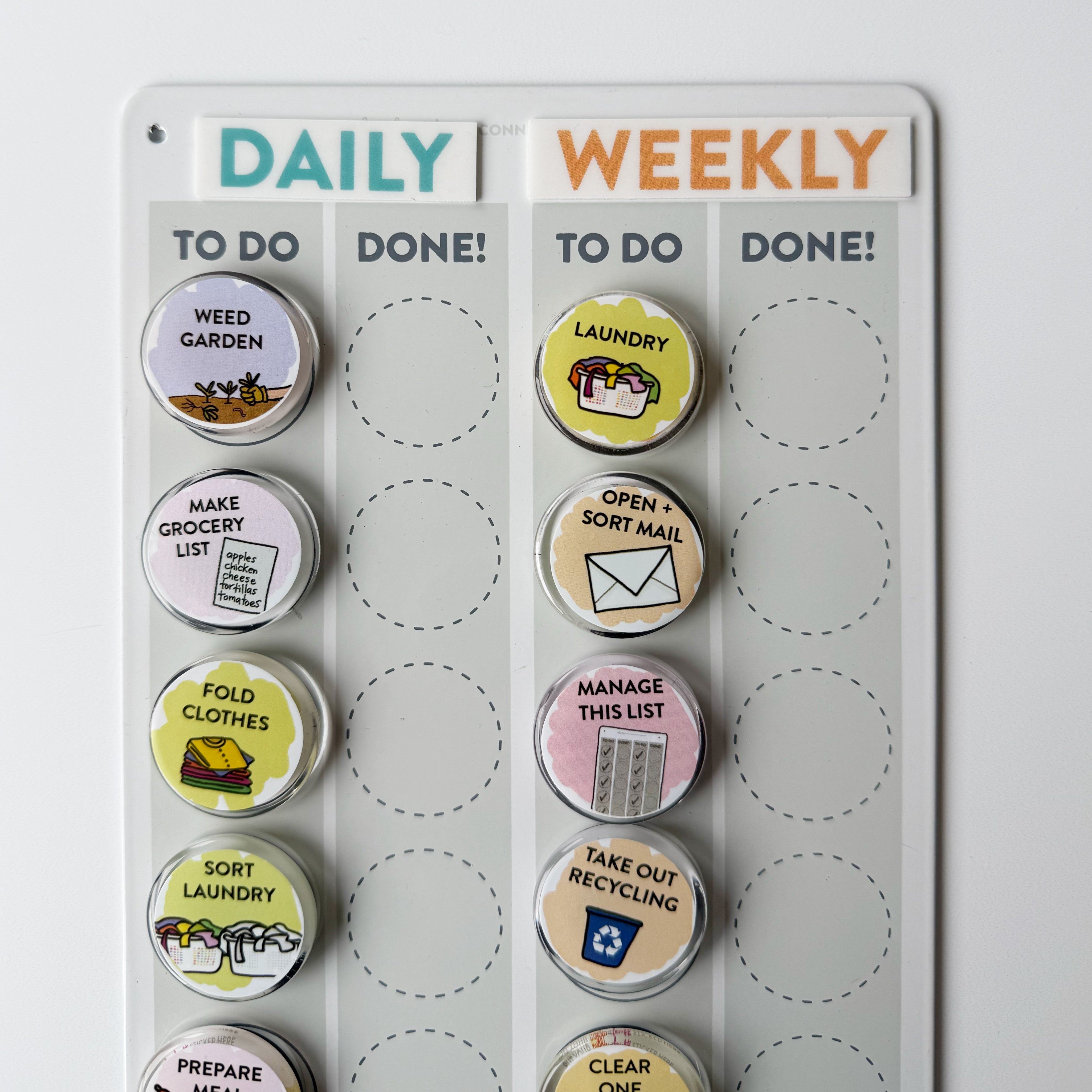 Task Management Line Chart Task Chart Restickable Headings – Mighty + Bright