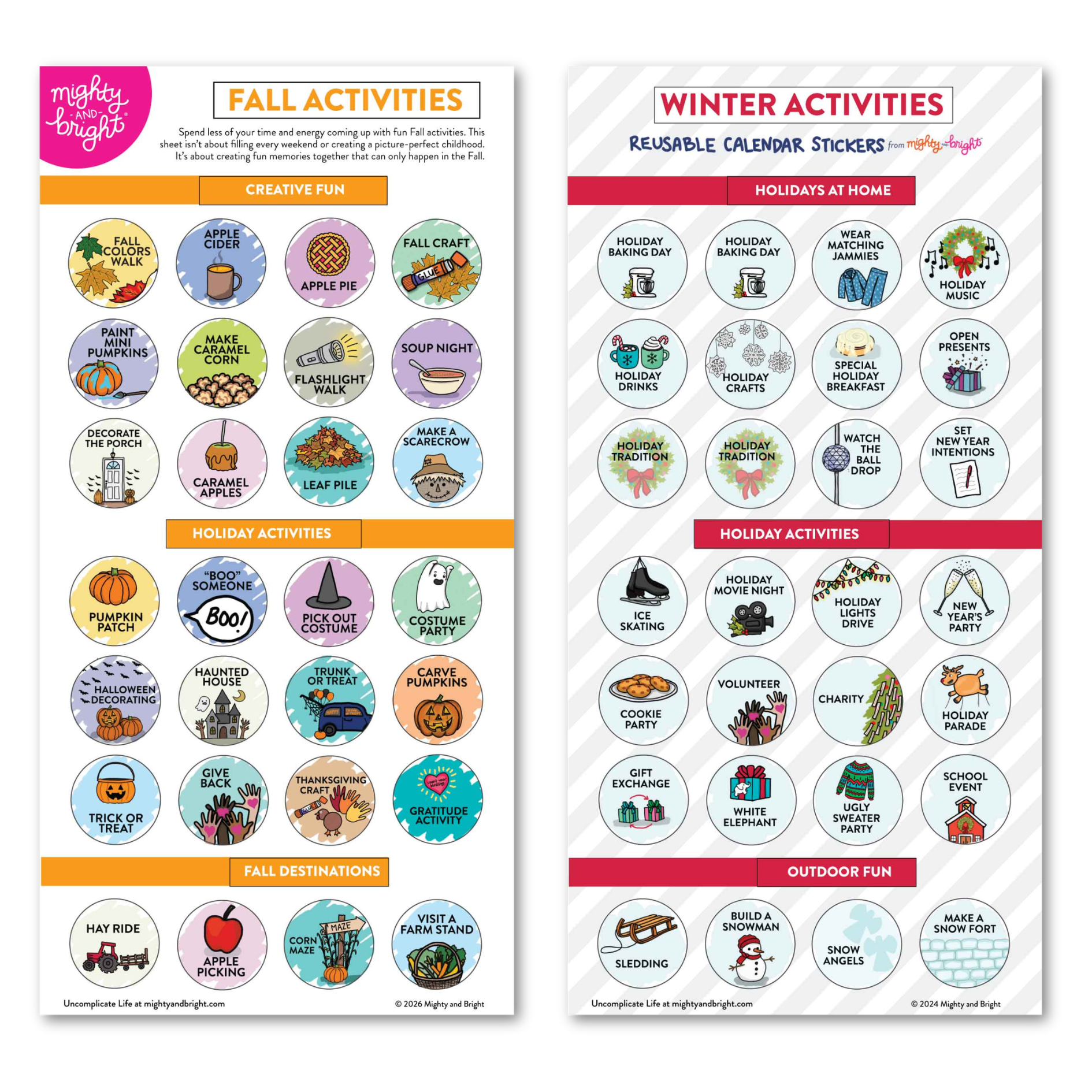 Kids Seasonal Activities & Childhood Magic (Set of 4)