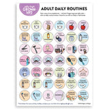 Daily Routines for Adults and Teens - Stickers Only