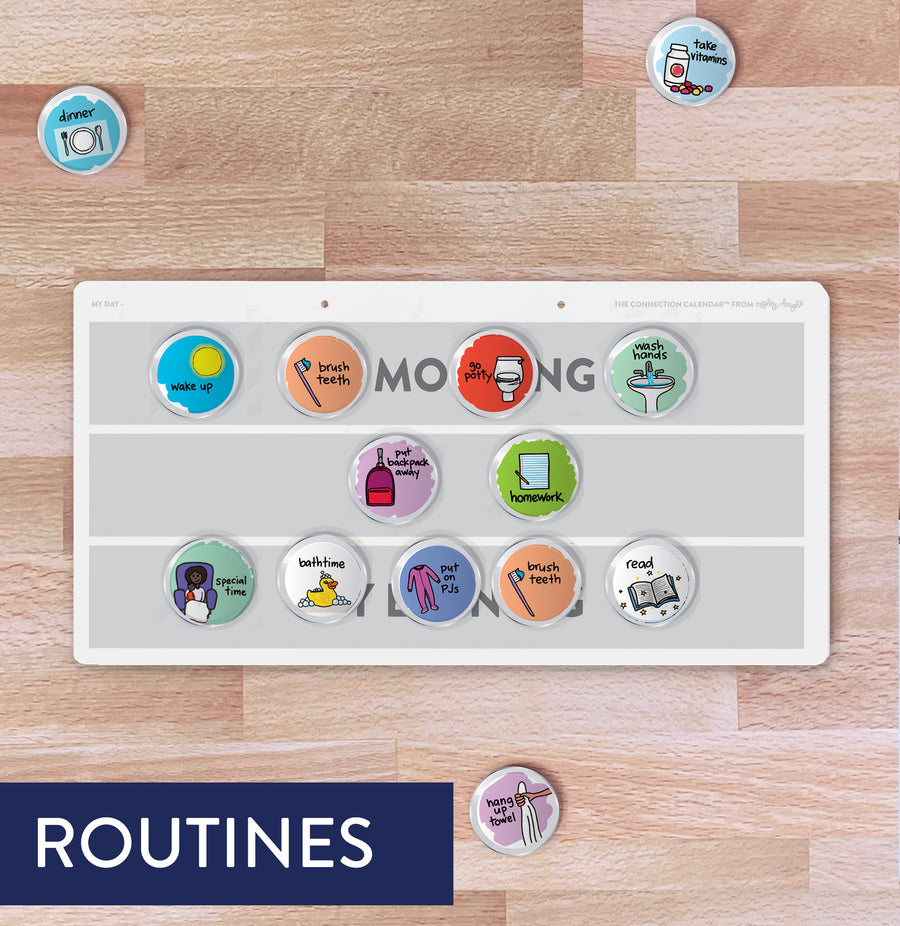 Magnetic Daily Chart for Routines + Responsibility – Mighty + Bright