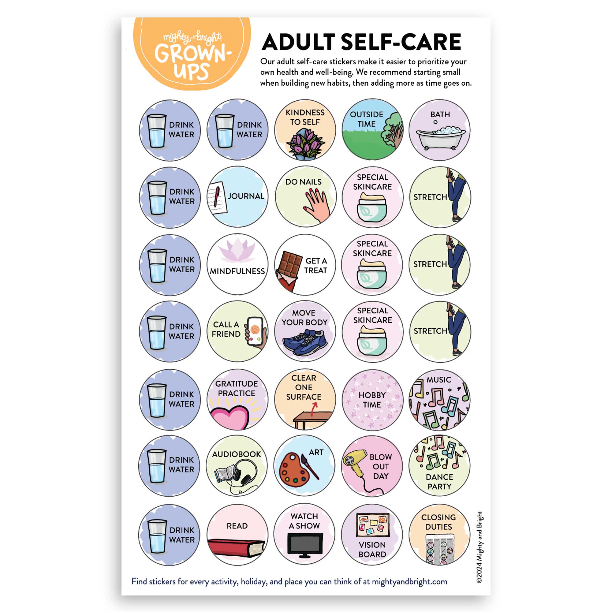 Bundle + Save: Adult Visual Schedules – Mighty + Bright