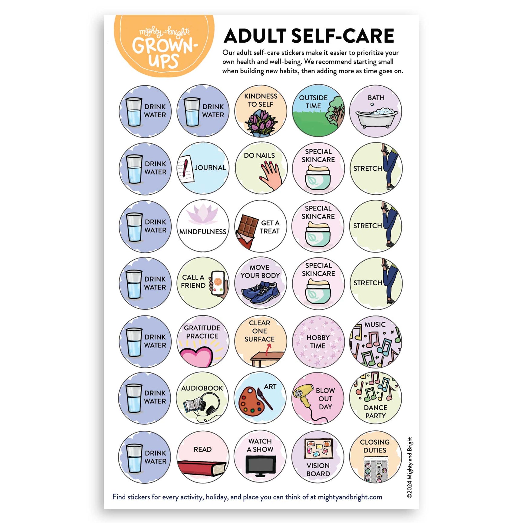 Bundle + Save: Adult Visual Schedules – Mighty + Bright