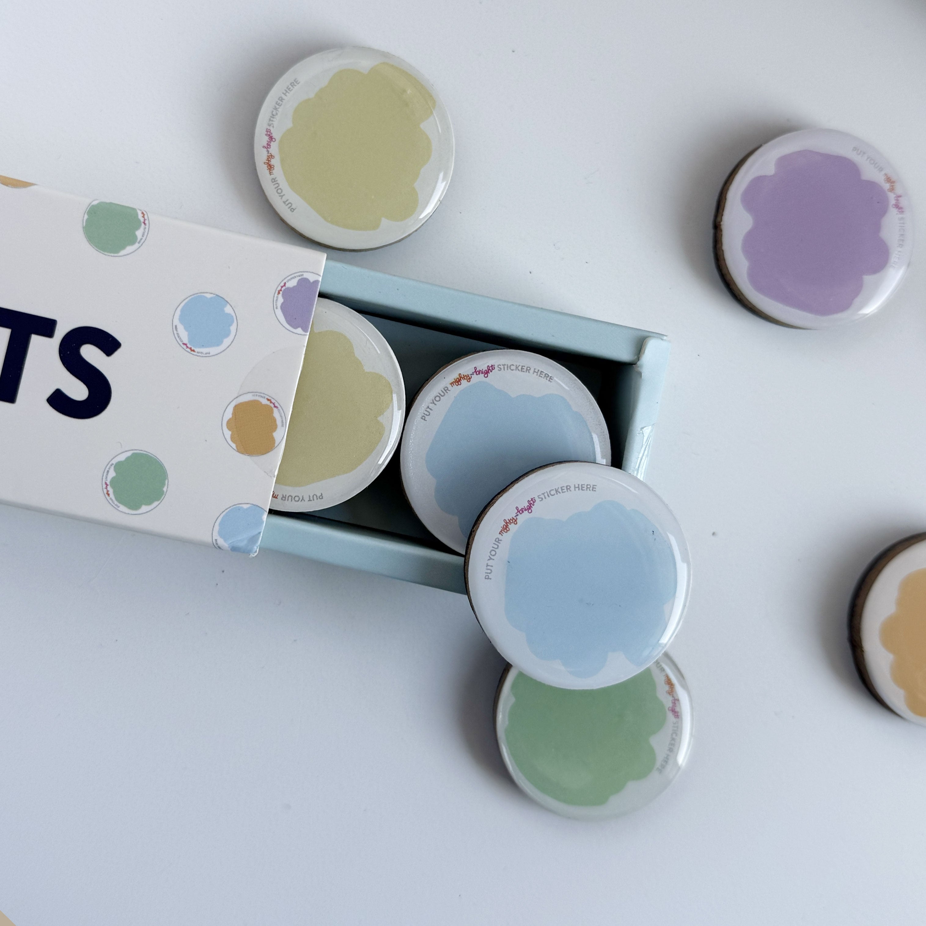 Designable Magnets Set of 14 Resin Magnets – Mighty + Bright