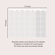 Flex Magnetic Monthly Calendar