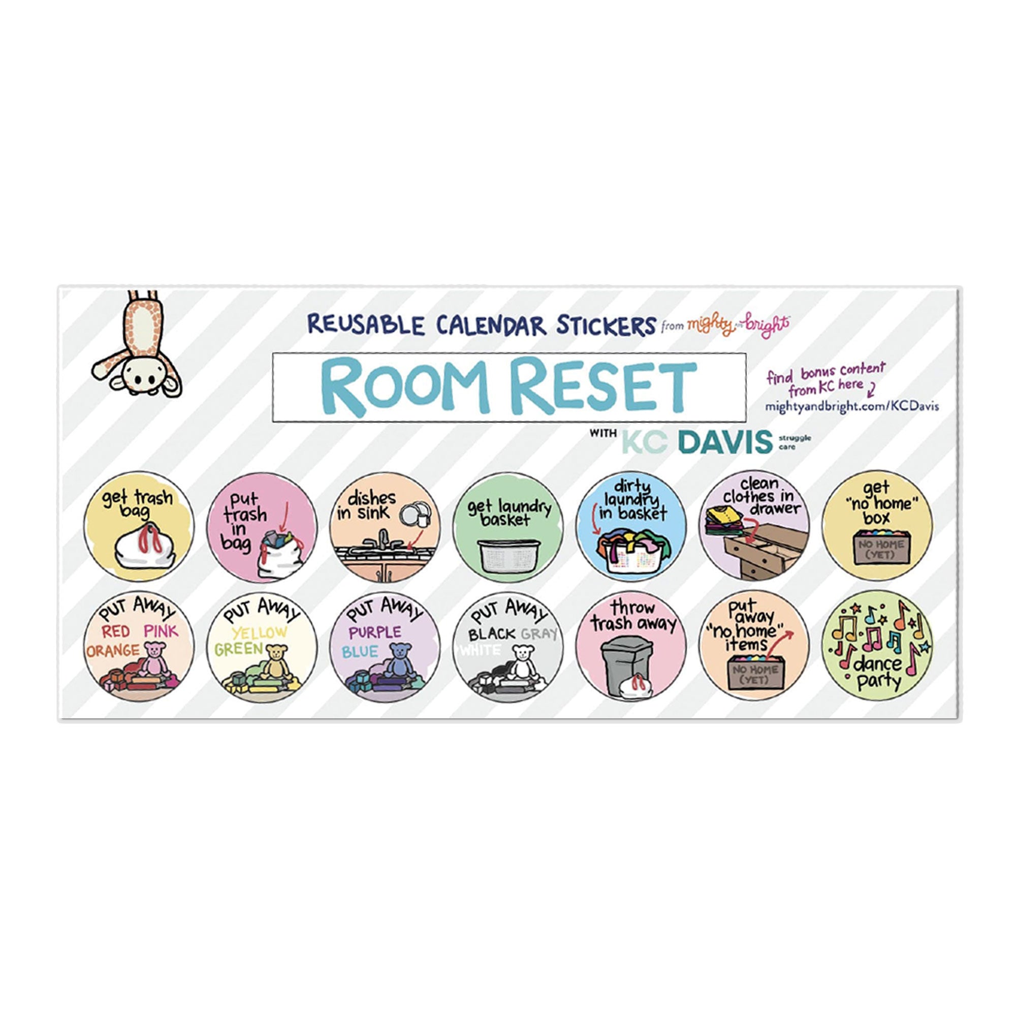 Kids' Room Reset Stickers – Mighty + Bright