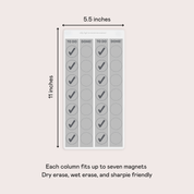Flex or Steel Magnetic Task Chart