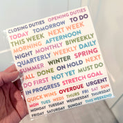 Task Chart Restickable Headings