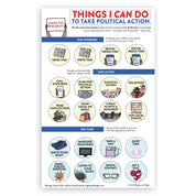 Political Action without Overwhelm Visual Task Chart