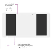 Steel Magnetic Weekly Calendar | Chart Only