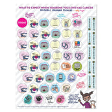 Parent or Sibling's Cancer Treatment Calendar Stickers
